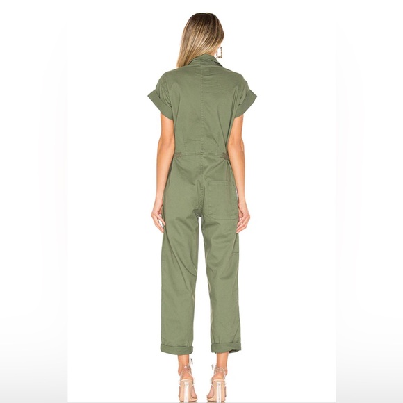 Pistola Olive Green short sleeve Jumpsuit size S - Picture 2 of 14